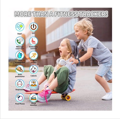 Kids Watch Fitness Tracker, Fitness Watches for Kids, Activity Tracker with Pedometers, Stopwatch, IP68 Waterproof, 11 Sport Modes Smart Watch for Kids Age 6-16 Years Old